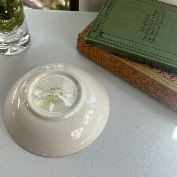 Claridge Tradition Ironstone Japan Bowl Blue Purple Flowers Dinnerware - Picture 3 of 7